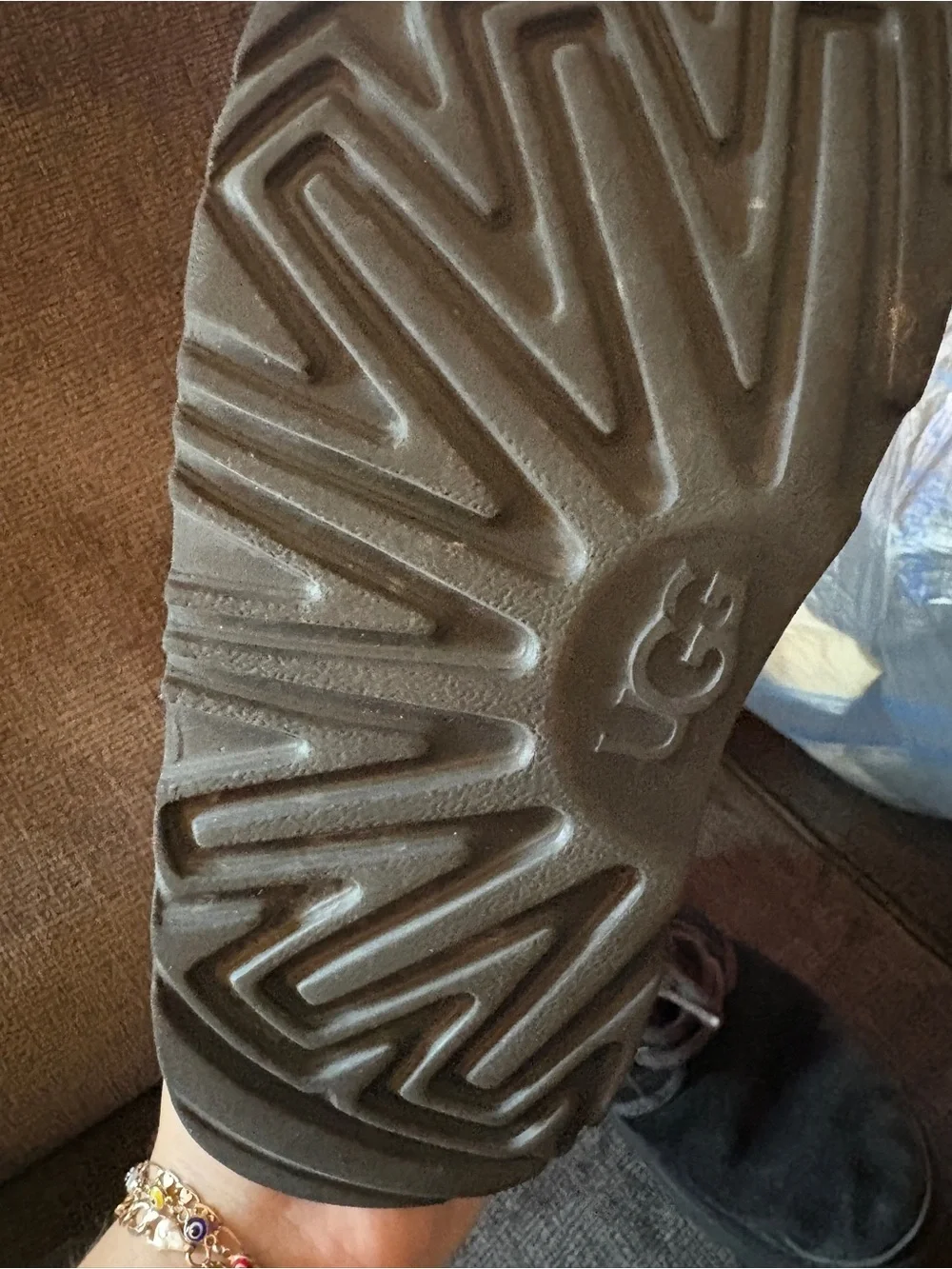 UGG Kids Black Suede Lace-Up Boots